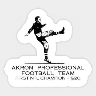 Akron Pros Vintage Sticker